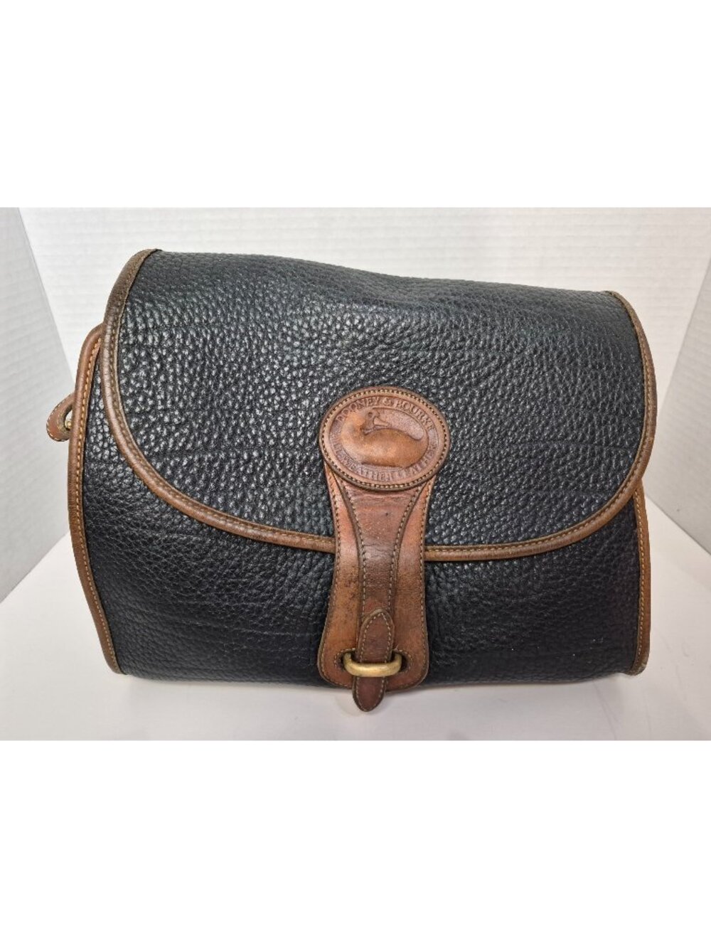 Dooney & Bourke Blue Leather All Weather Vintage Classic Retro 90s Handbag